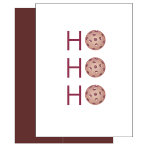 Pickleball Ho Ho Ho Greeting Card