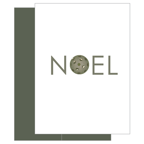 Pickleball Noel Greeting Card