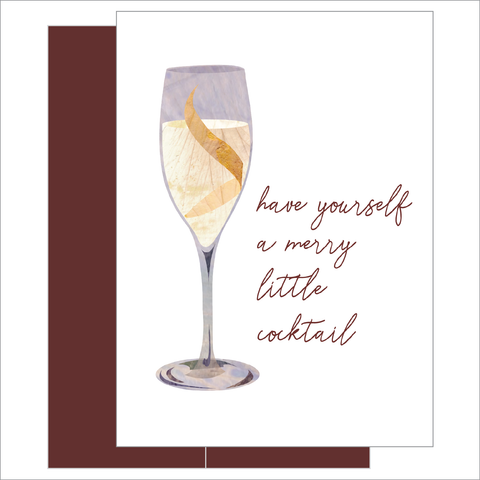 Merry Cocktail Greeting Card