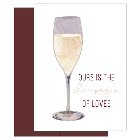 Champagne Love Card