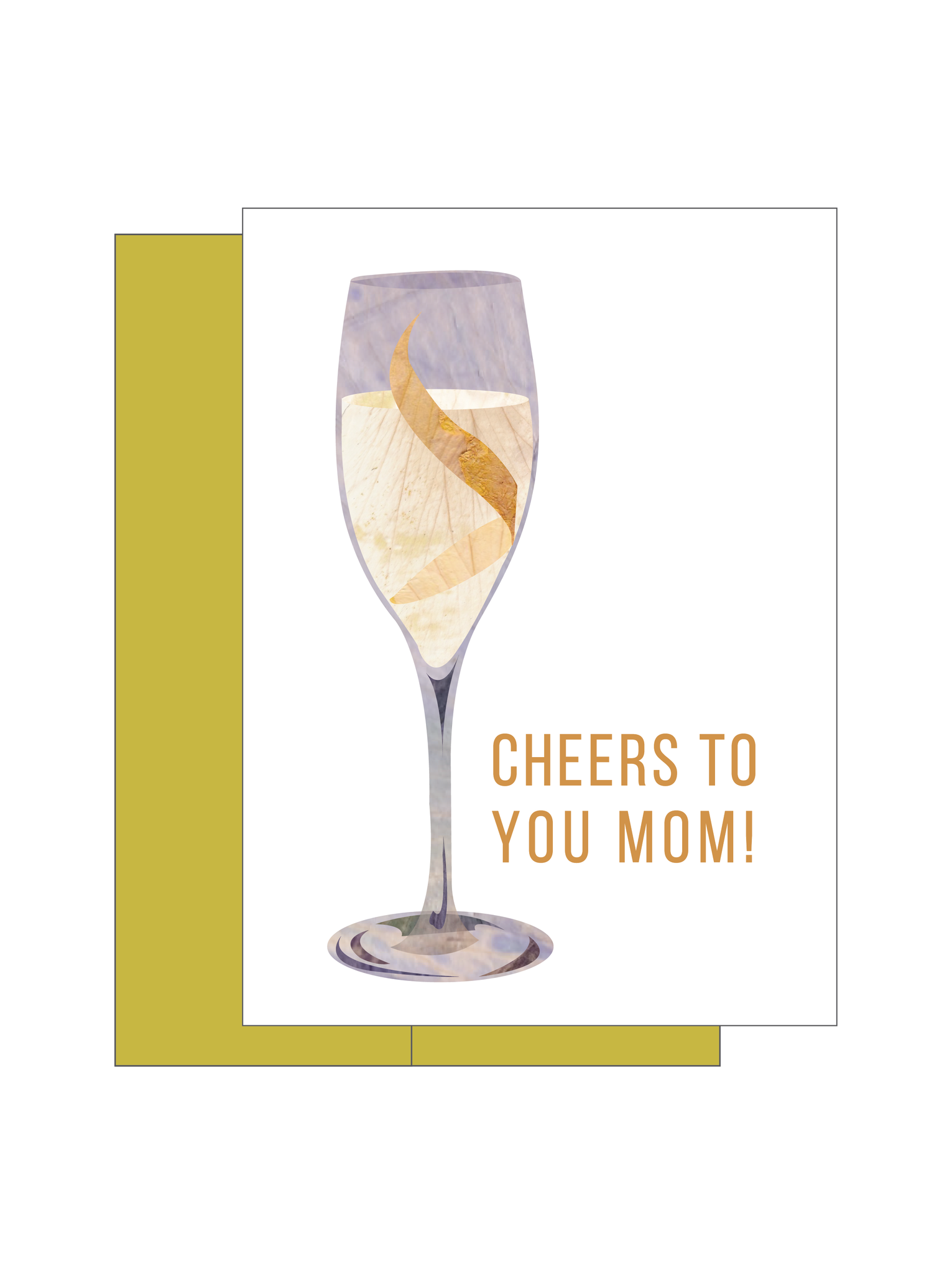 Cheers to Mom Greeting Card