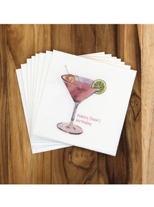 Cosmopolitan Cocktail Napkins