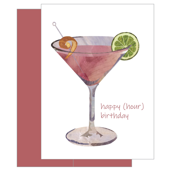 Cosmopolitan Birthday Card