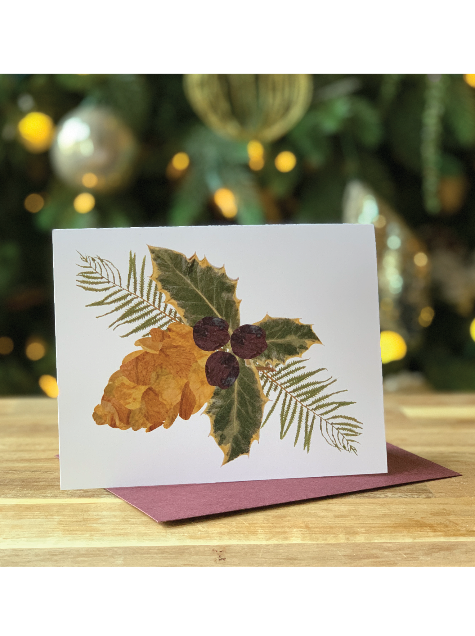 Holly Holiday Greeting Cards