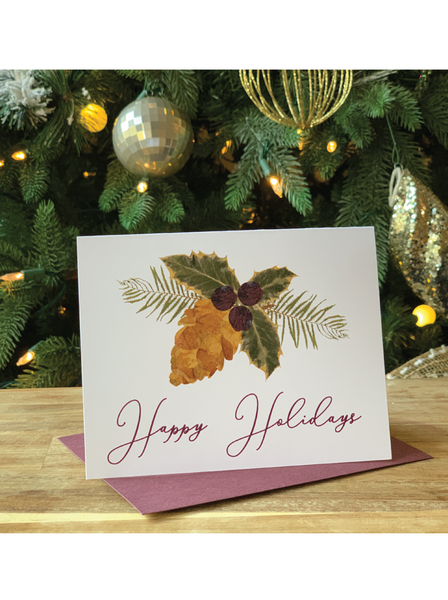 Holly Holiday Greeting Cards