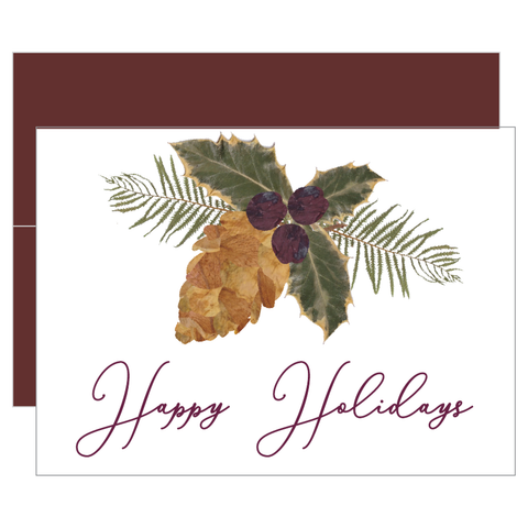 Holly Holiday Greeting Cards