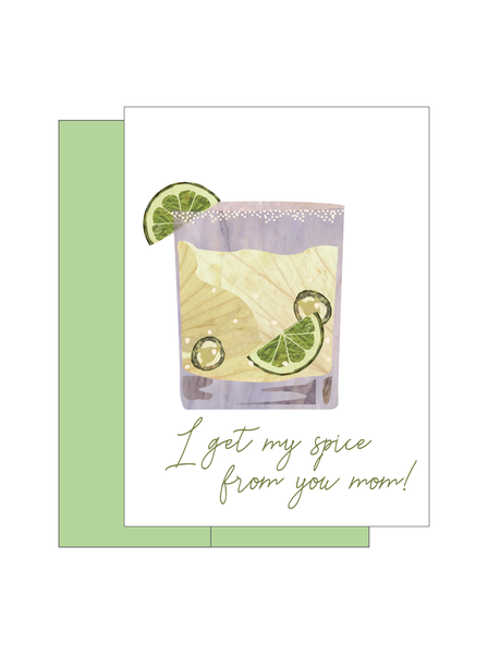 Spicy Mom Greeting Card