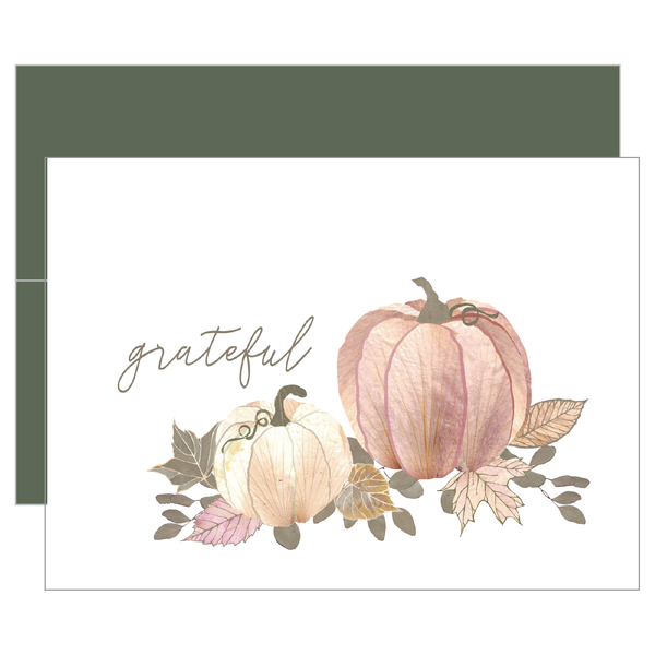 Modern Fall Grateful Card