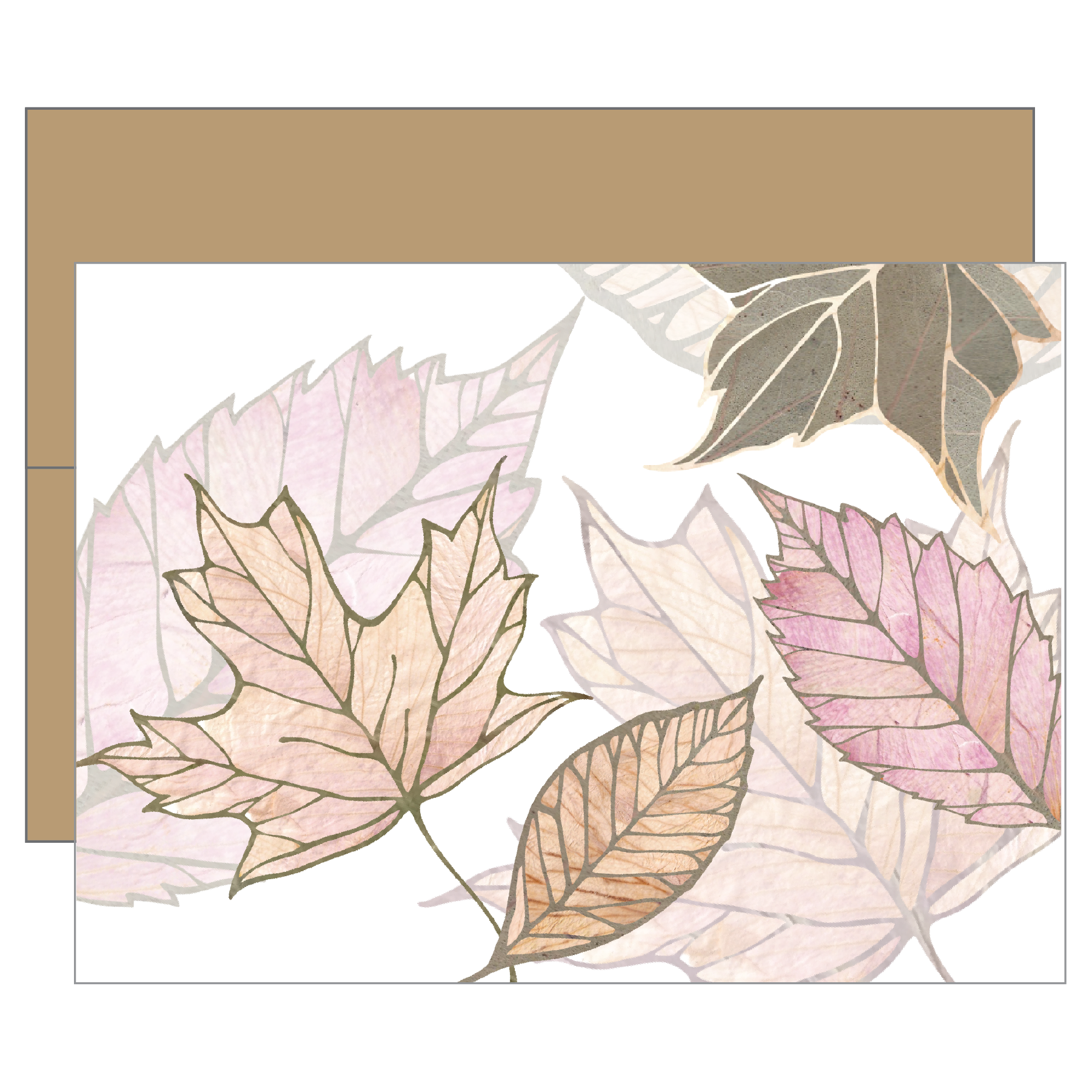 Modern Fall Leaves Card