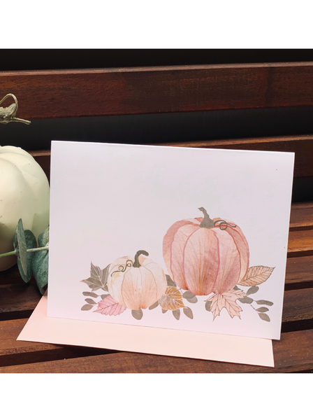 Modern Fall Pumpkin Card