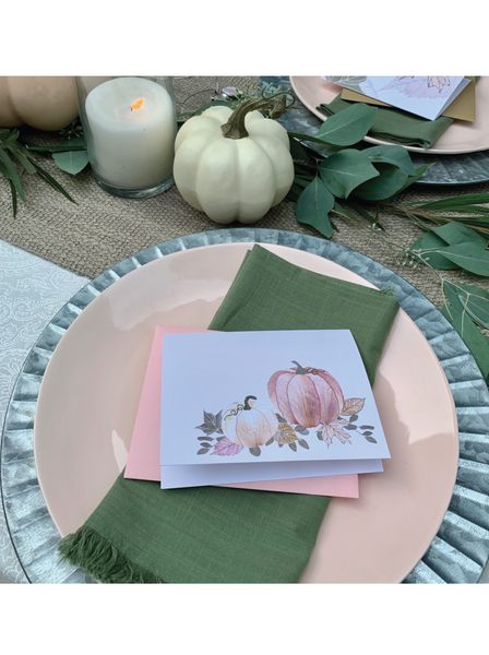 Modern Fall Pumpkin Card