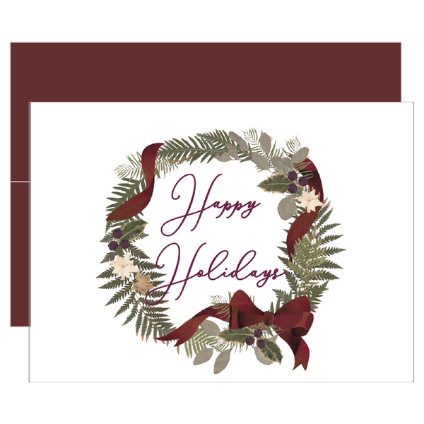 Wreath Holiday Greeting Cards