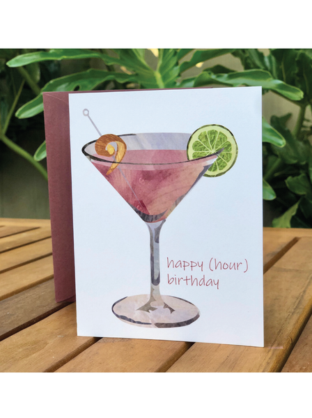 Cosmopolitan Birthday Card