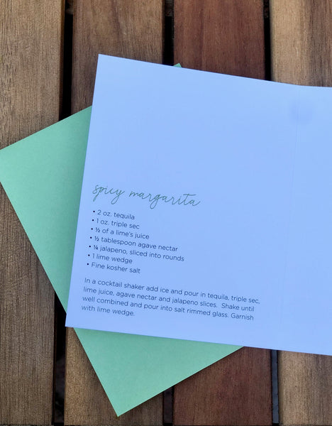 Spicy Margarita Birthday Card