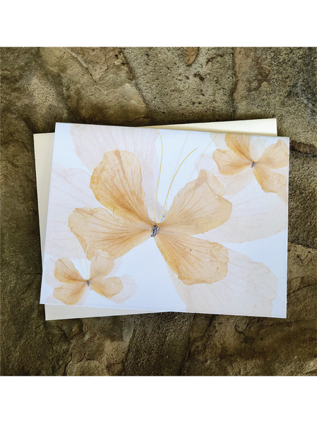 Sunshine Yellow Flutter Greeting Card