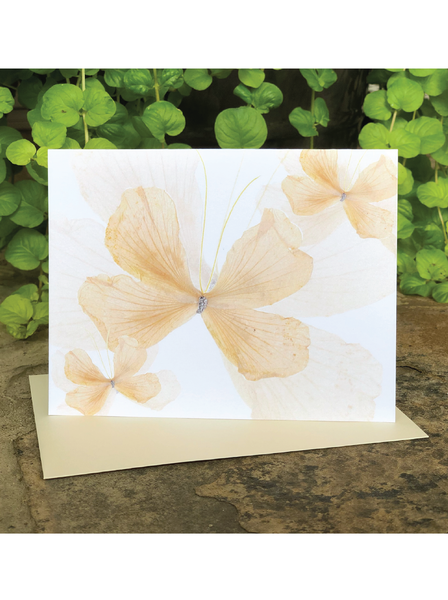 Sunshine Yellow Flutter Greeting Card