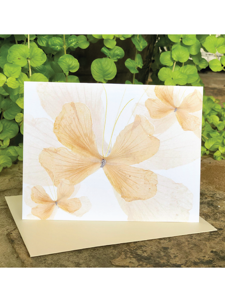 Sunshine Yellow Flutter Greeting Card