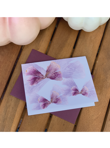 Fall's Blush Flutter Greeting Card