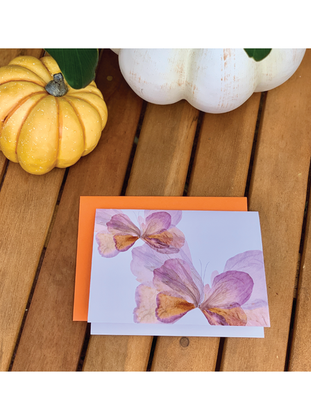 Amber Sky Flutter Greeting Card