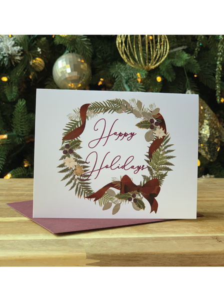 Wreath Holiday Greeting Cards